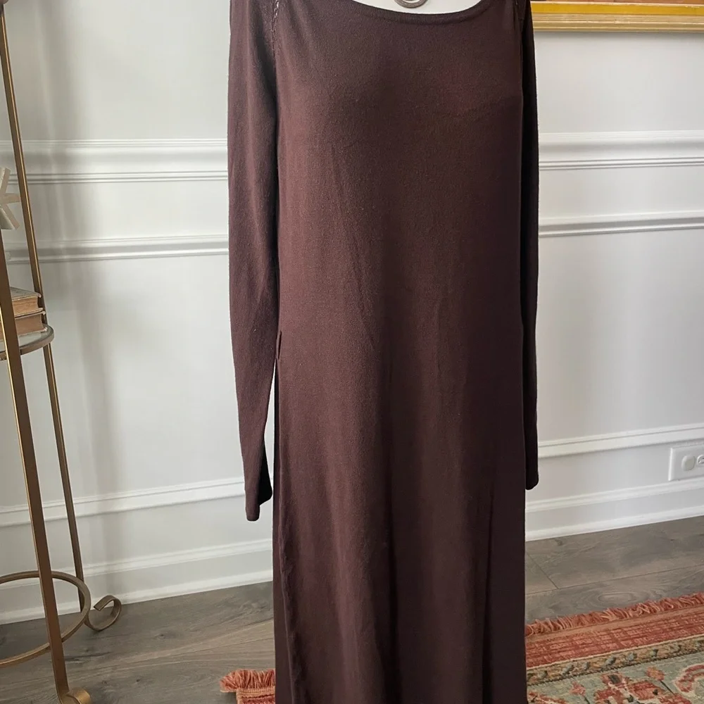 Vertigo Paris Chocolate Long Sleeve Dress - Picture 2 of 5
